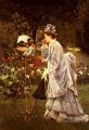 La Boule De Verre Dame belgische Maler Alfred Stevens